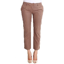 Brown Cropped Corduroys Pants
