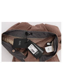 Brown Cropped Corduroys Pants