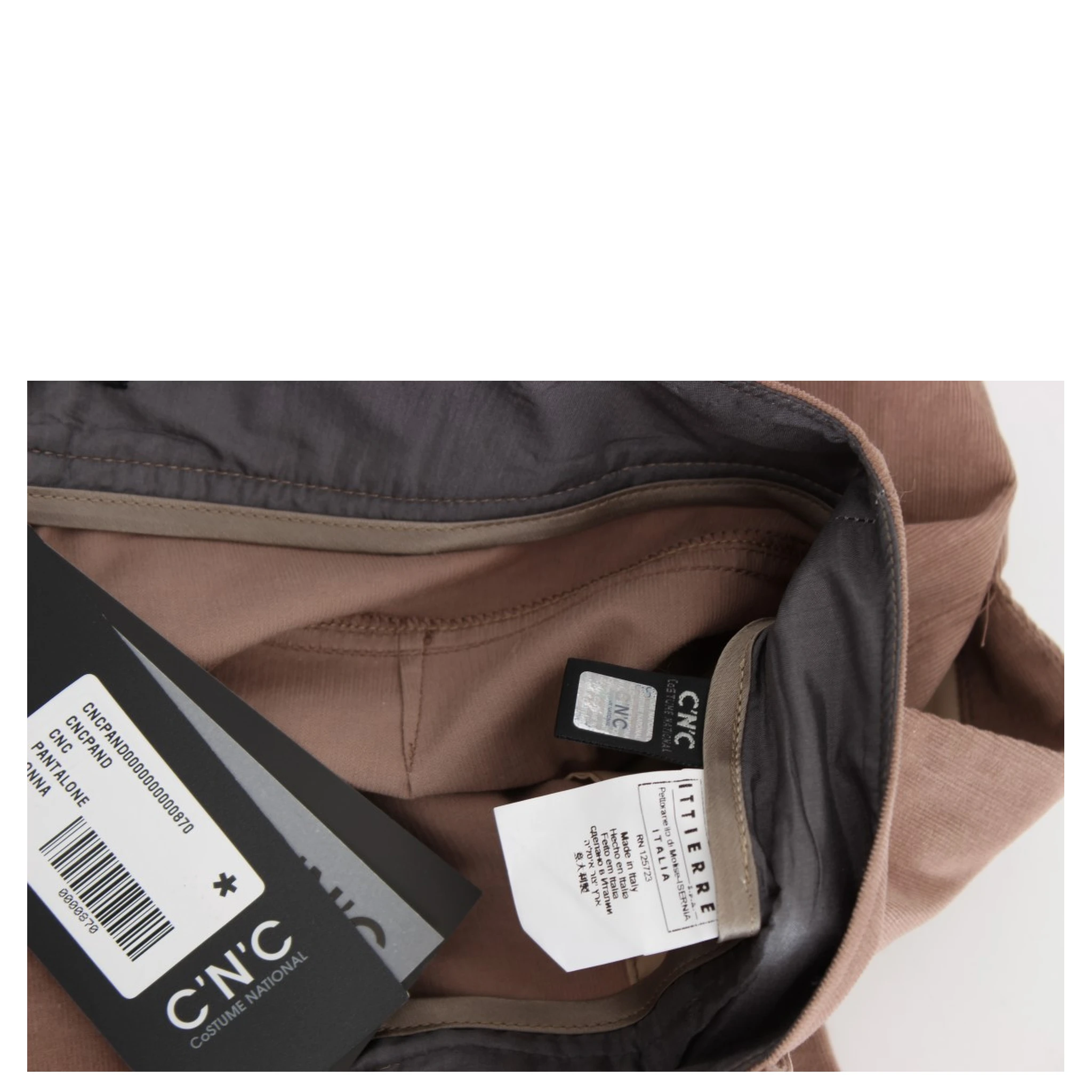 Brown Cropped Corduroys Pants