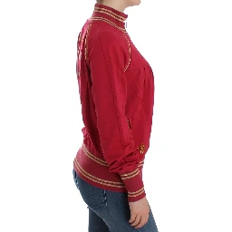 Pink Mock Zip Cardigan Sweatshirt Sweater