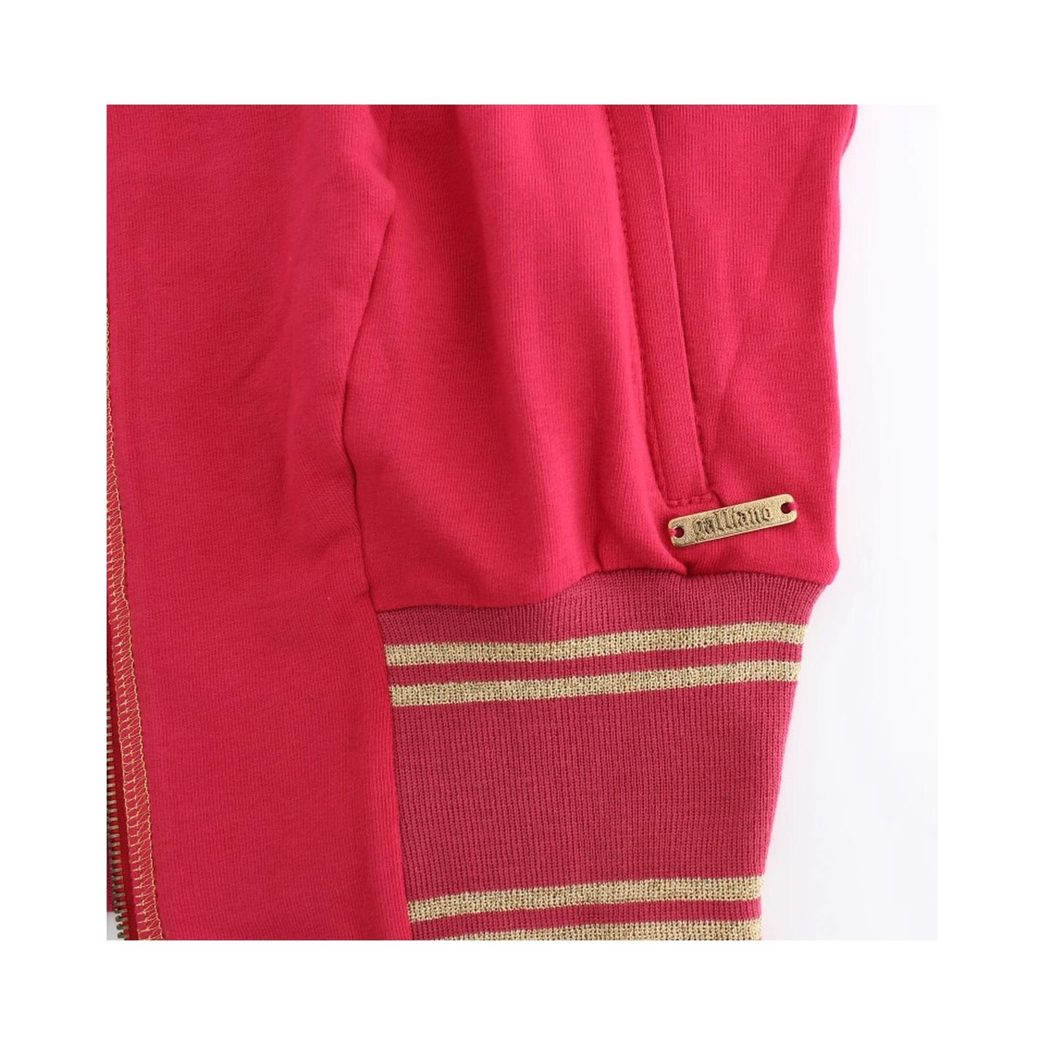 Pink Mock Zip Cardigan Sweatshirt Sweater