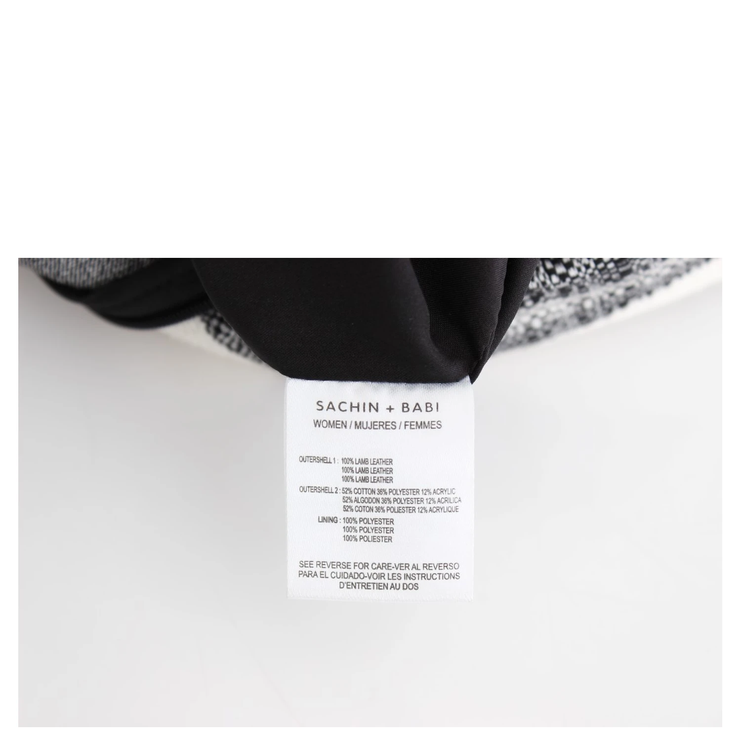 Gray Black Liza Leather Straight Pencil