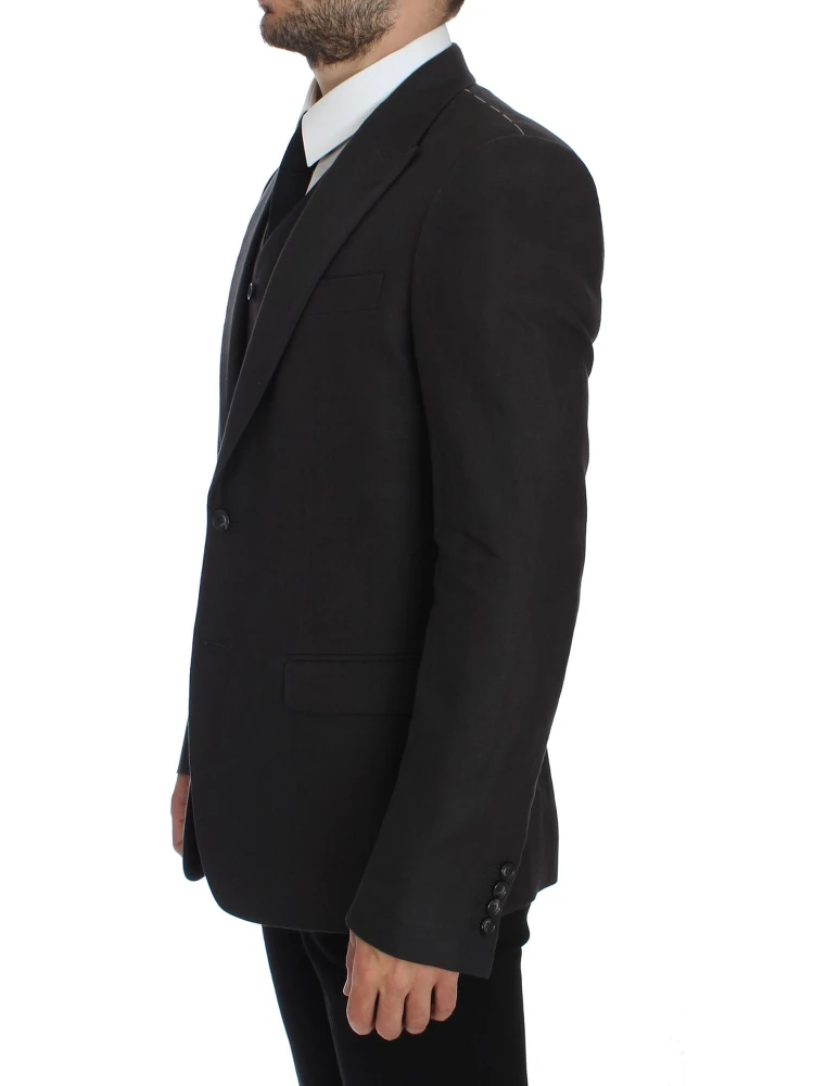 Gray Slim Fit Linen Blazer Jacket alternative