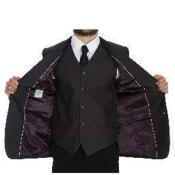 Gray Slim Fit Linen Blazer Jacket