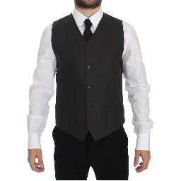 Gray Slim Fit Linen Blazer Jacket