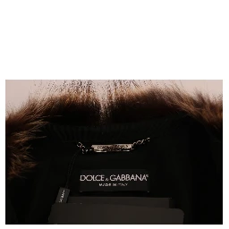 Brown Raccoon Fur Coat Jacket