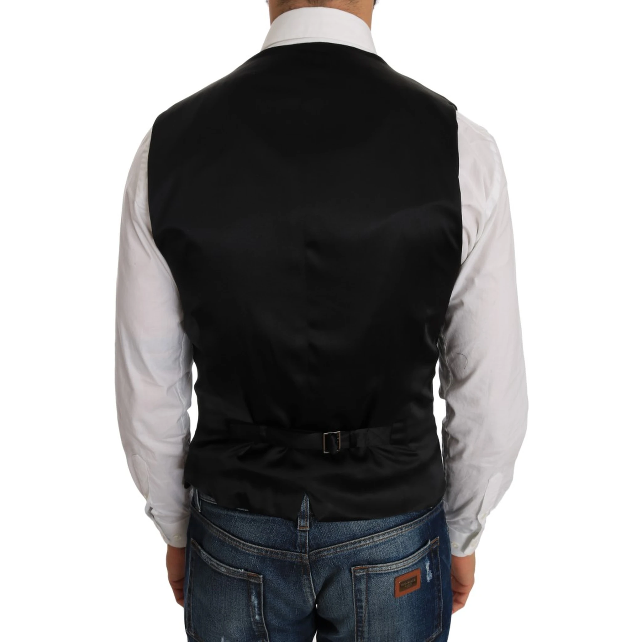 Black Polka Dot Pattern Vest