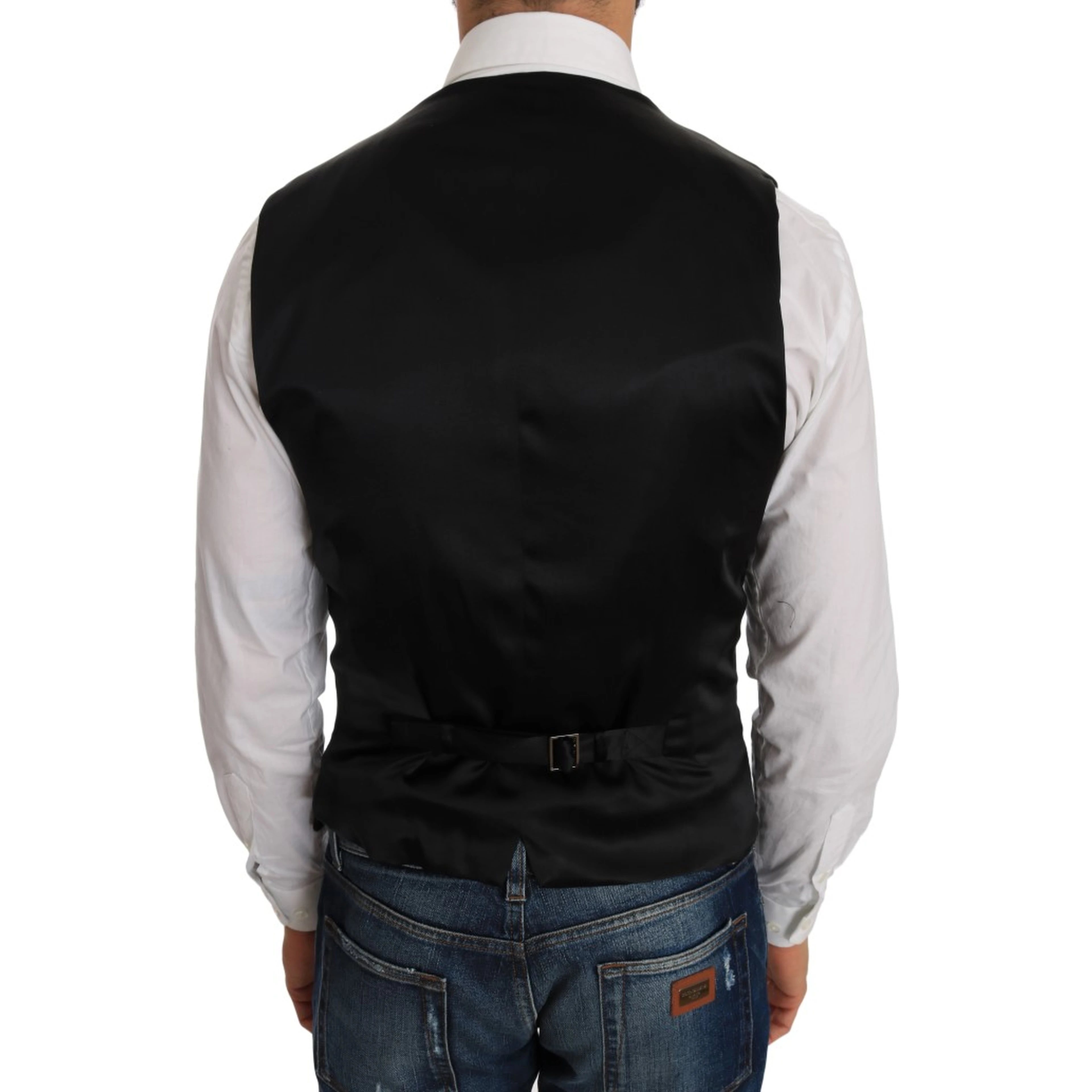 Black Polka Dot Pattern Vest
