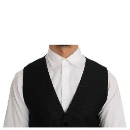 Black Polka Dot Pattern Vest