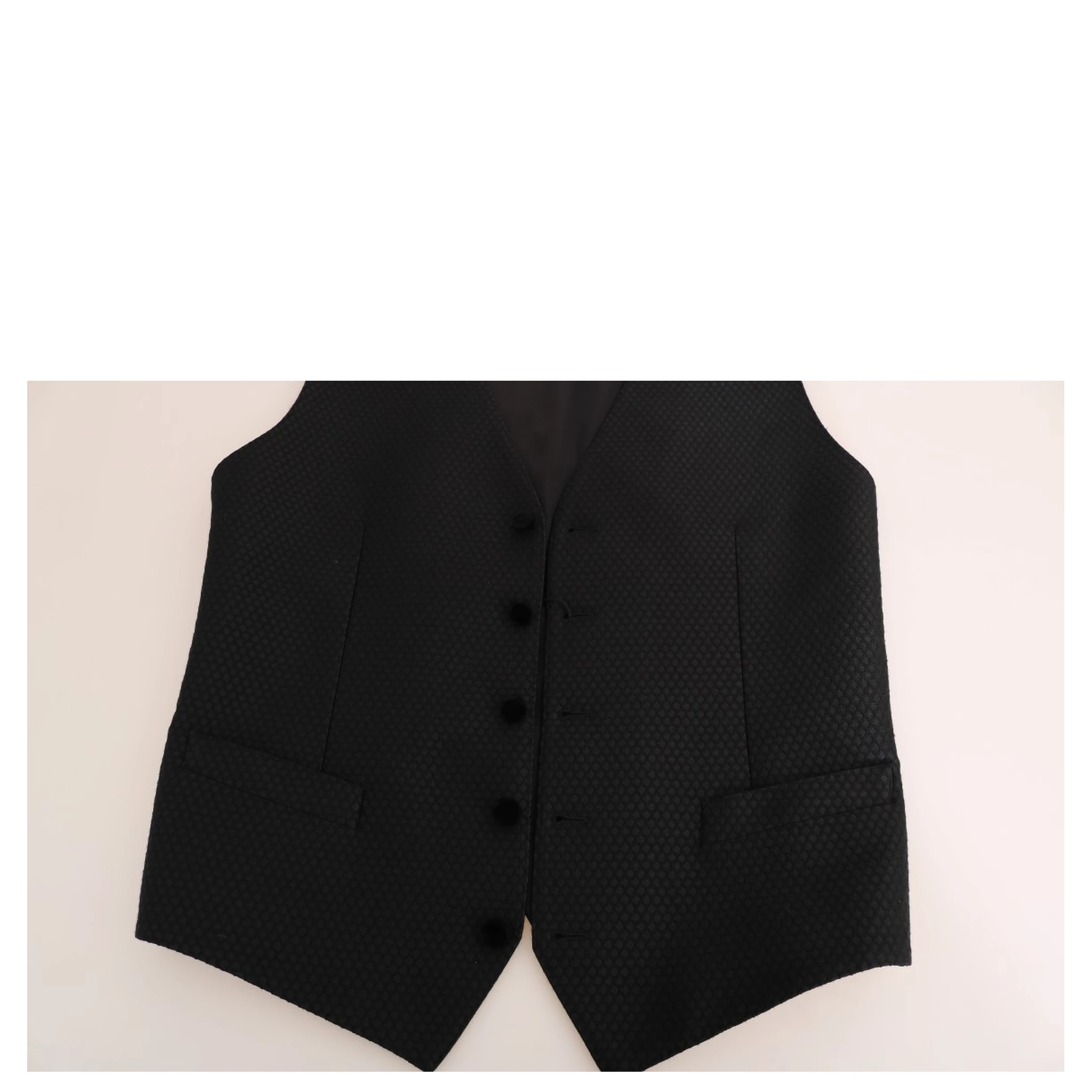 Black Polka Dot Pattern Vest