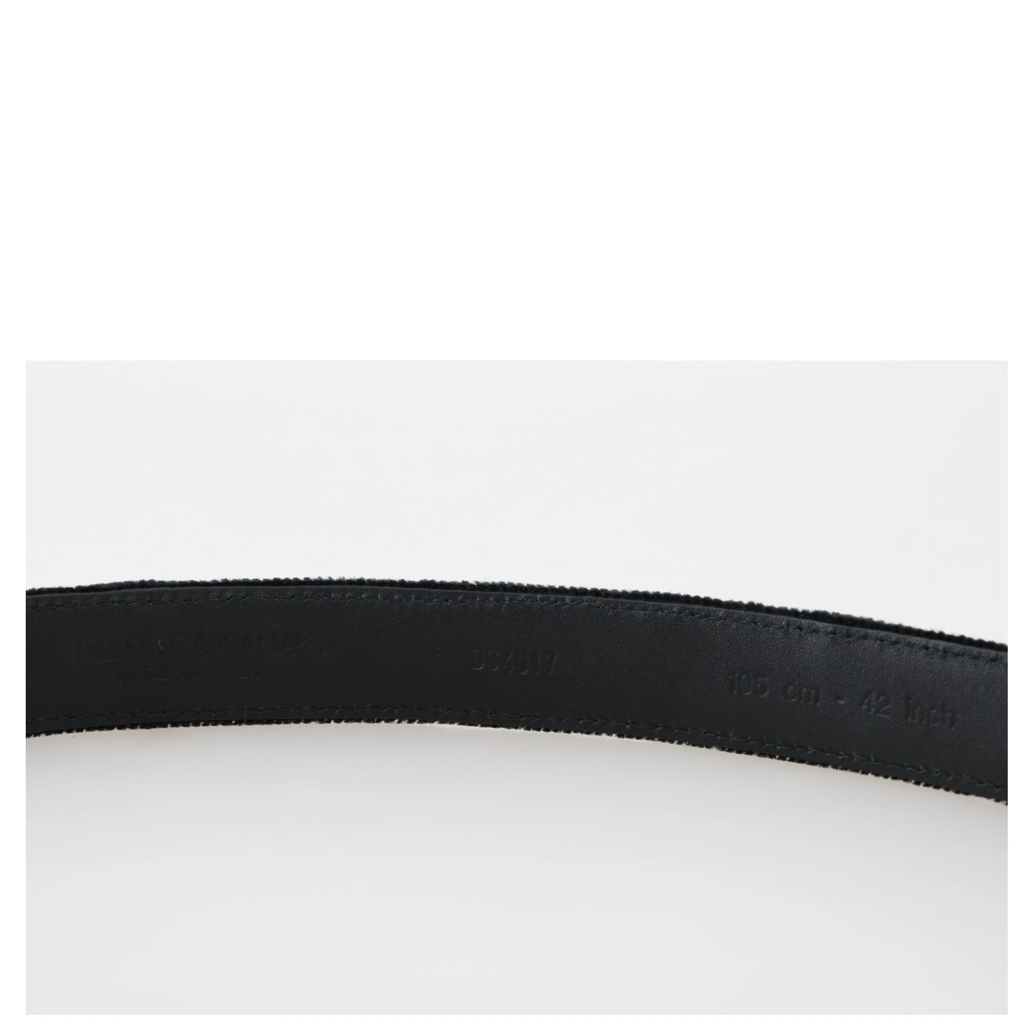 Black Cotton Royal Bee Embroidery Belt