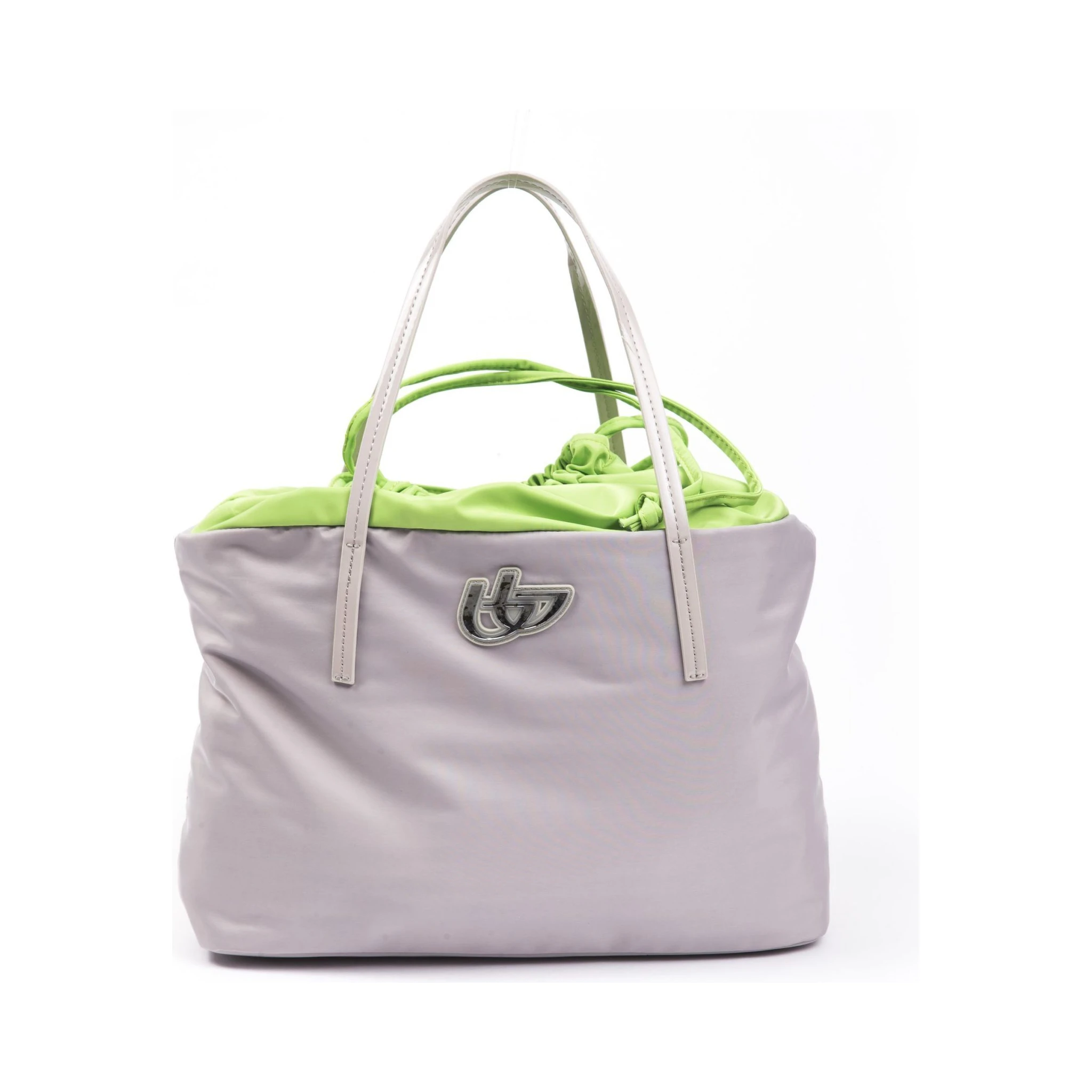 Gray Polyester Shoulder Bag