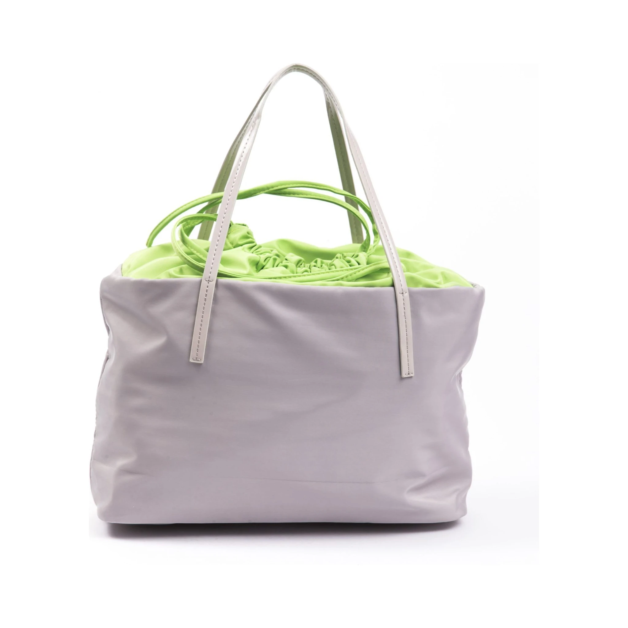 Gray Polyester Shoulder Bag