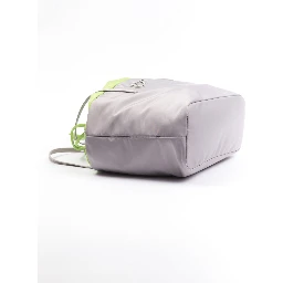 Gray Polyester Shoulder Bag