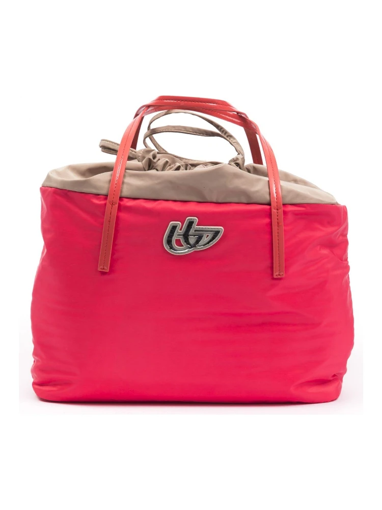 حقيبة كتف من البوليستر الأحمر