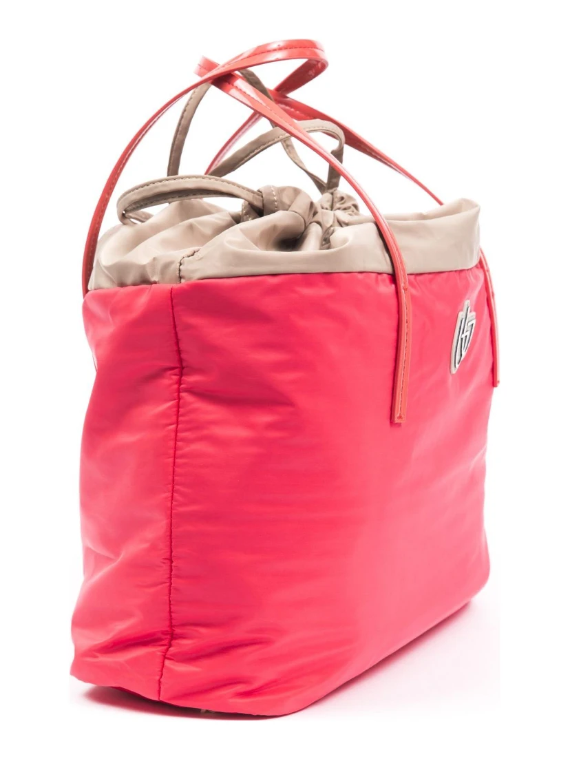 حقيبة كتف من البوليستر الأحمر