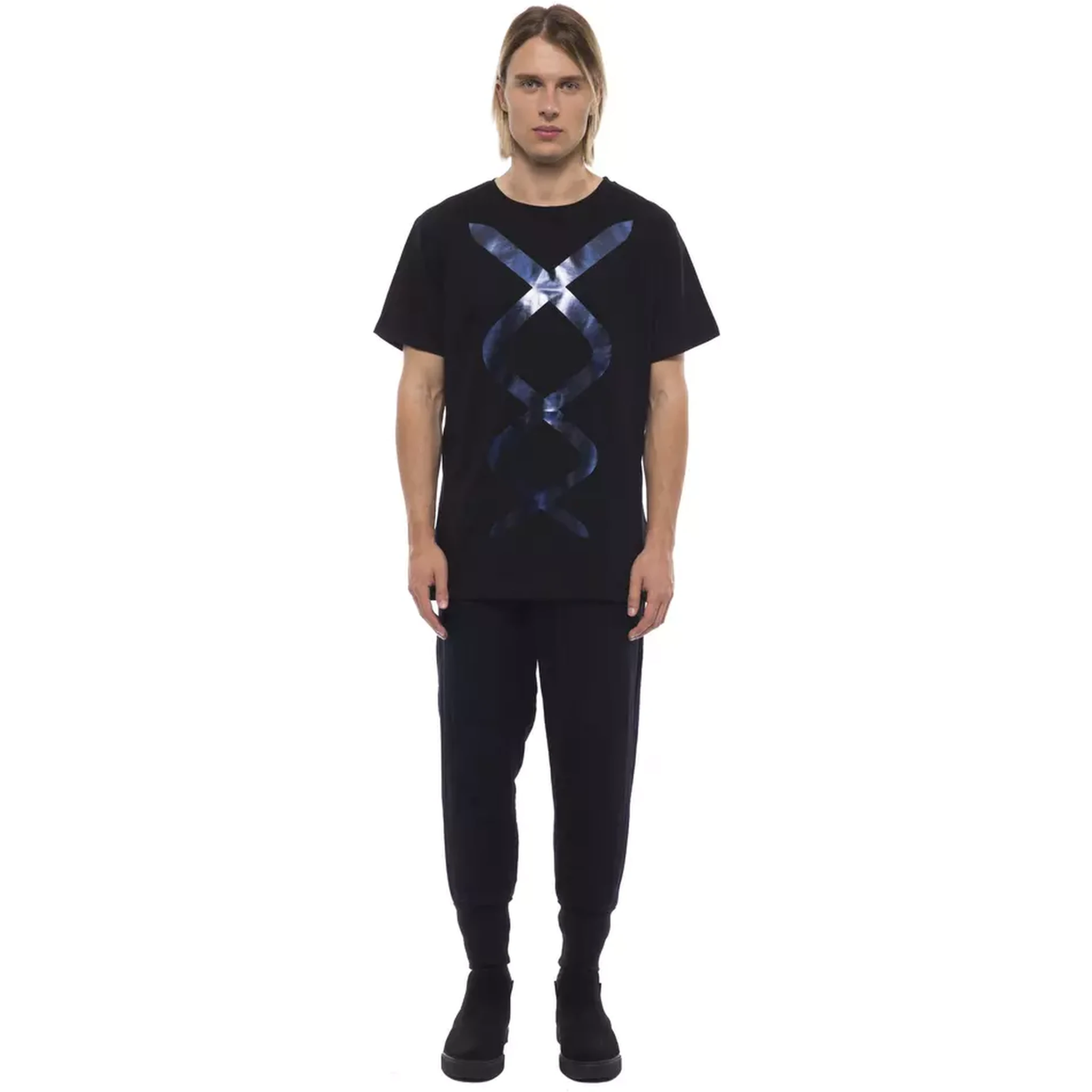 تيشيرت قطني أسود