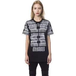 Black And White Cotton T-Shirt