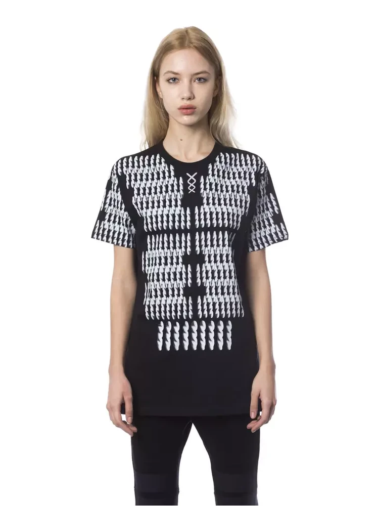 Black And White Cotton T-Shirt