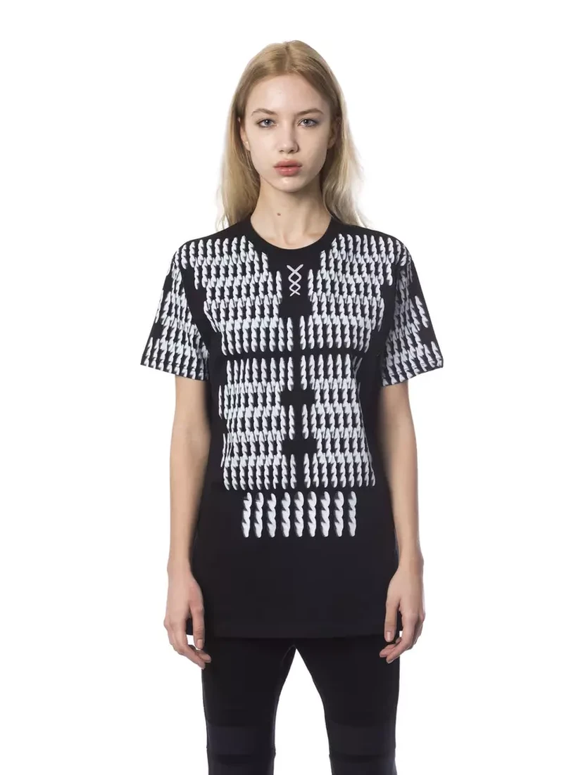 Black And White Cotton T-Shirt