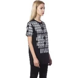 Black And White Cotton T-Shirt