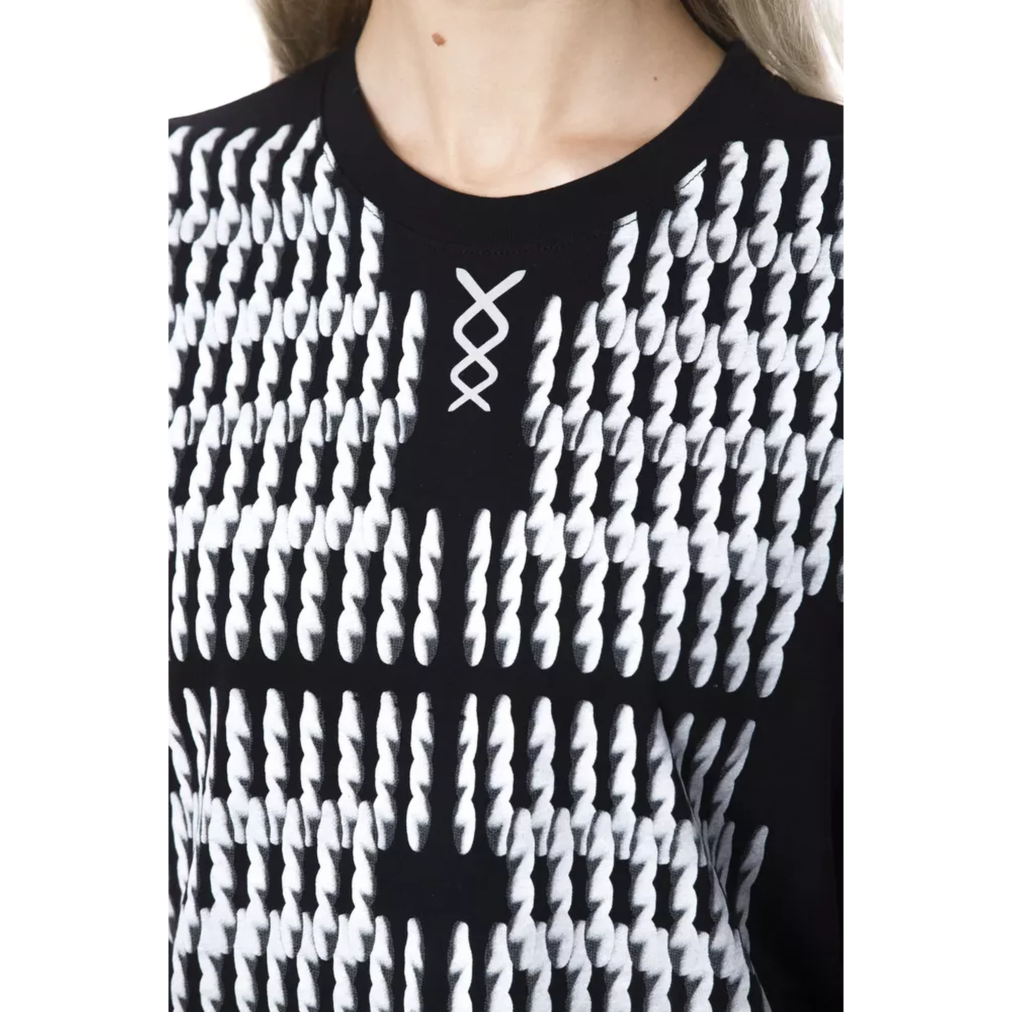 Black And White Cotton T-Shirt