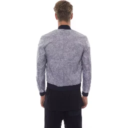 Gray Polyester Jackets & Coat