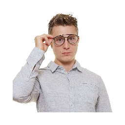 Gray Metal & Plastic Glasses (Frames)