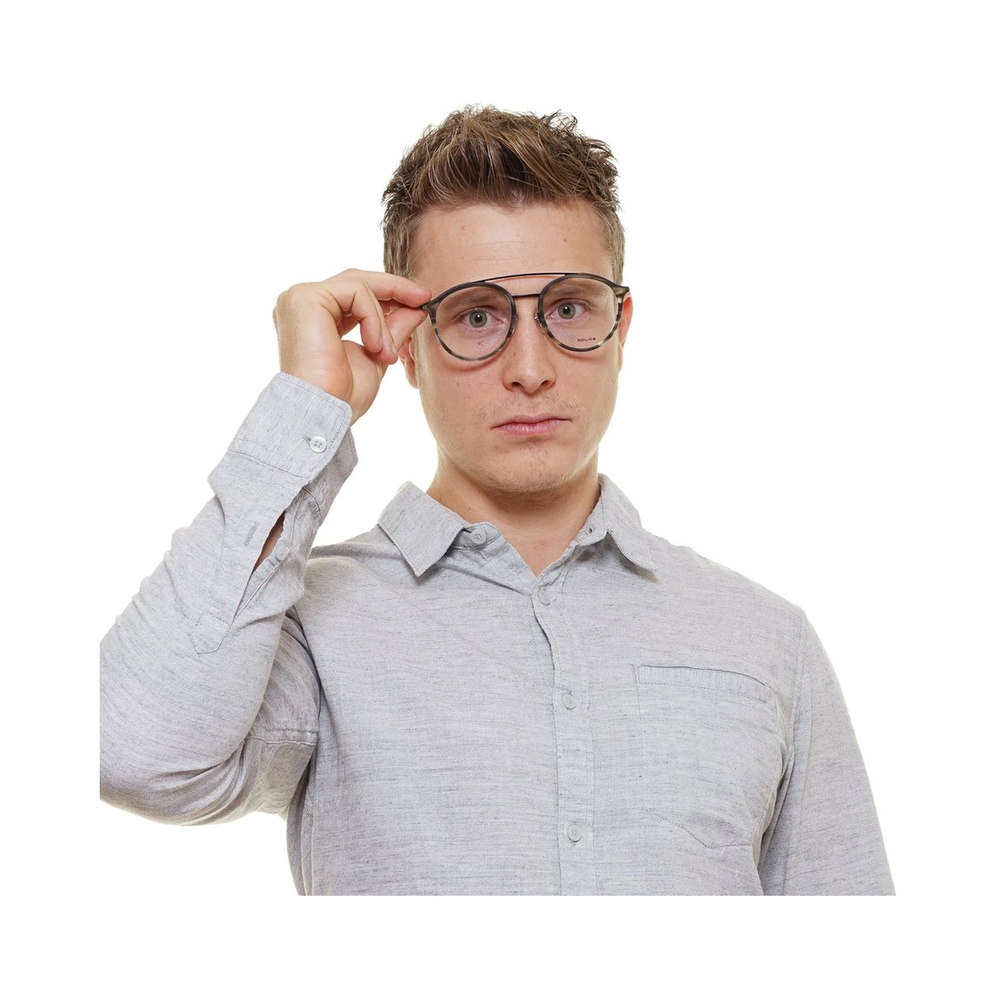 Gray Metal & Plastic Glasses (Frames)