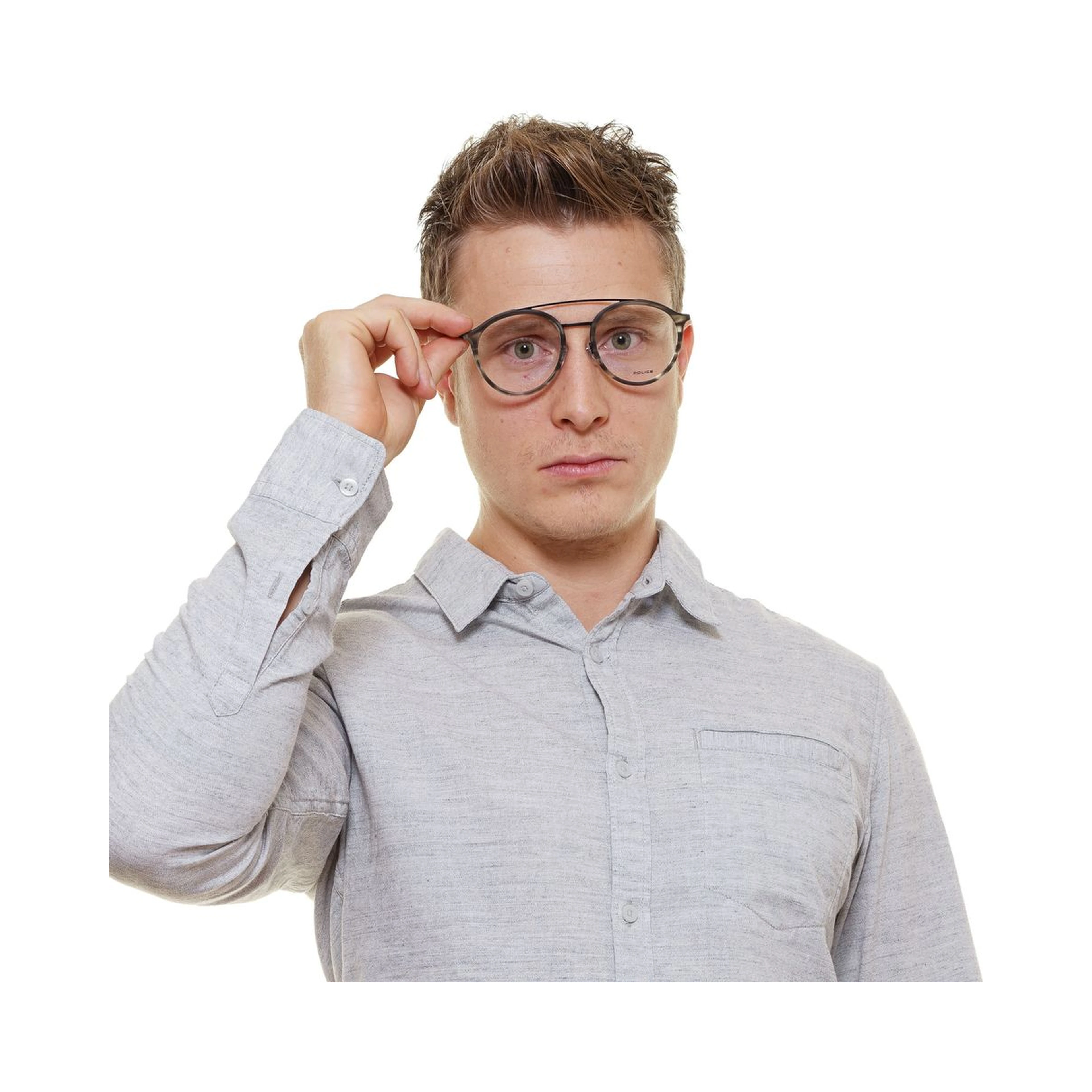 Gray Metal & Plastic Glasses (Frames)