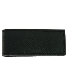 Green Leather Magnet Money Clip