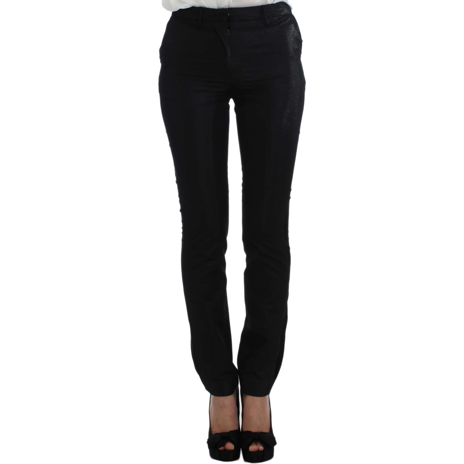 Black One Button Three Piece Suit