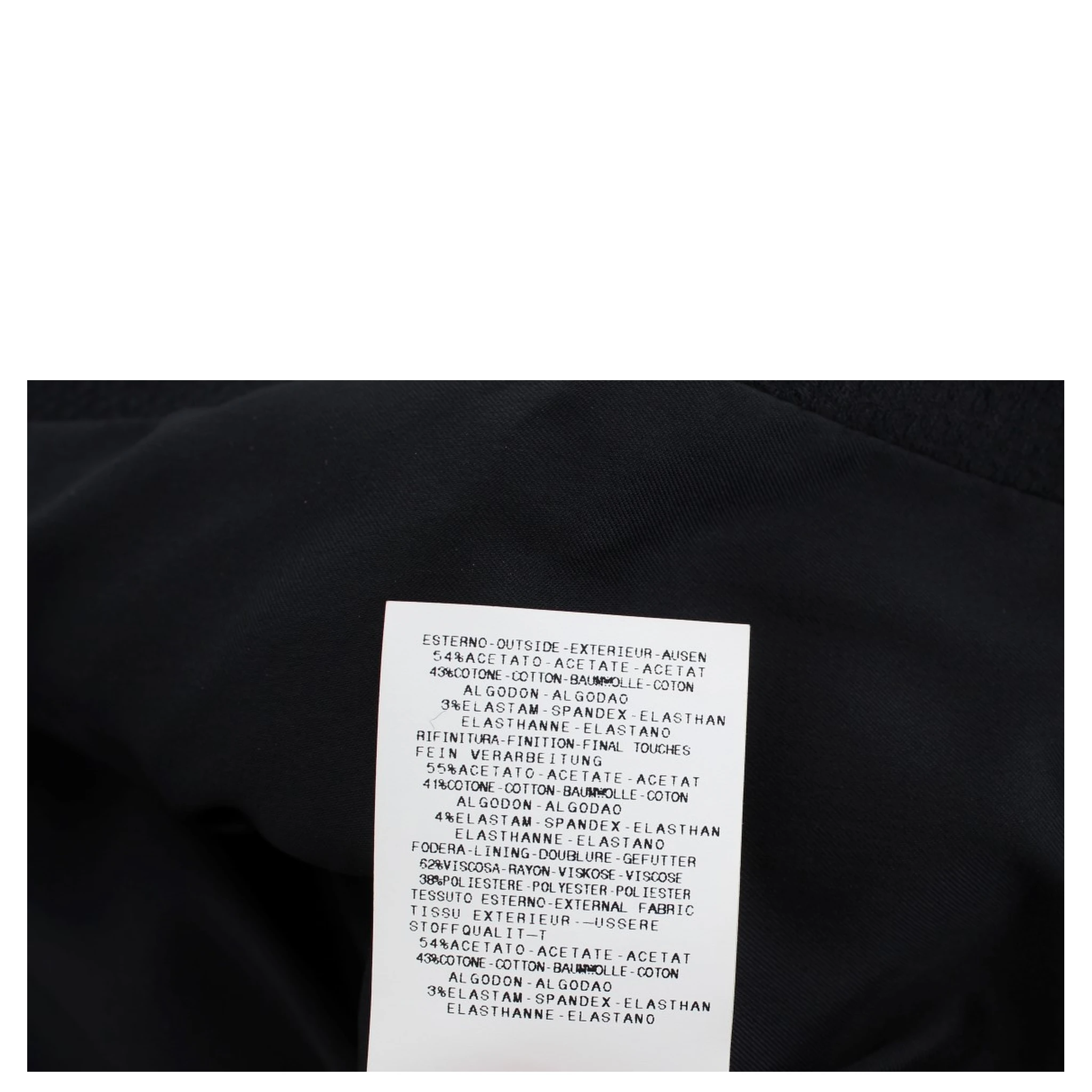 Black Cotton Stretch Gold Studded Blazer Jacket