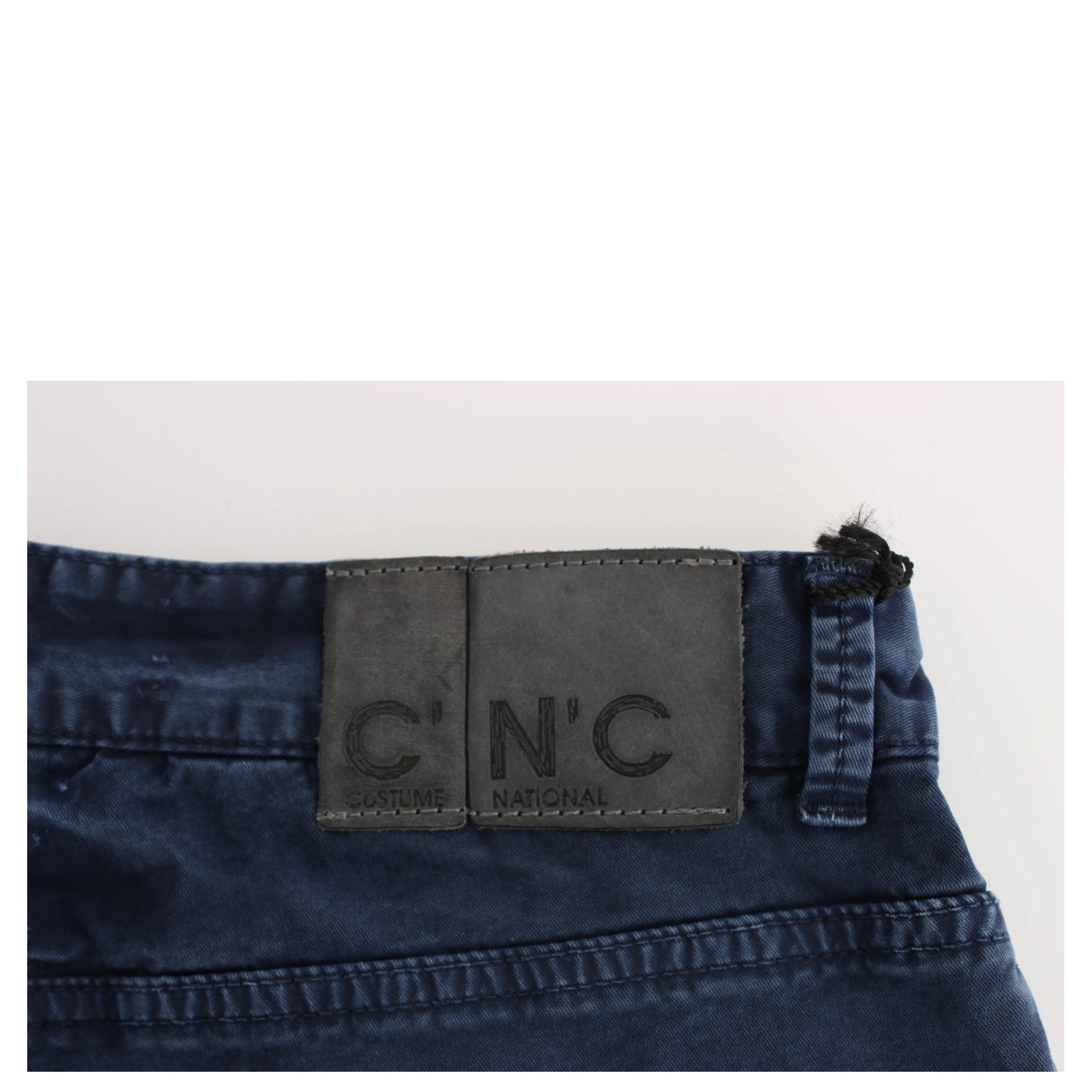 Blue Cotton Blend Denim Jeans