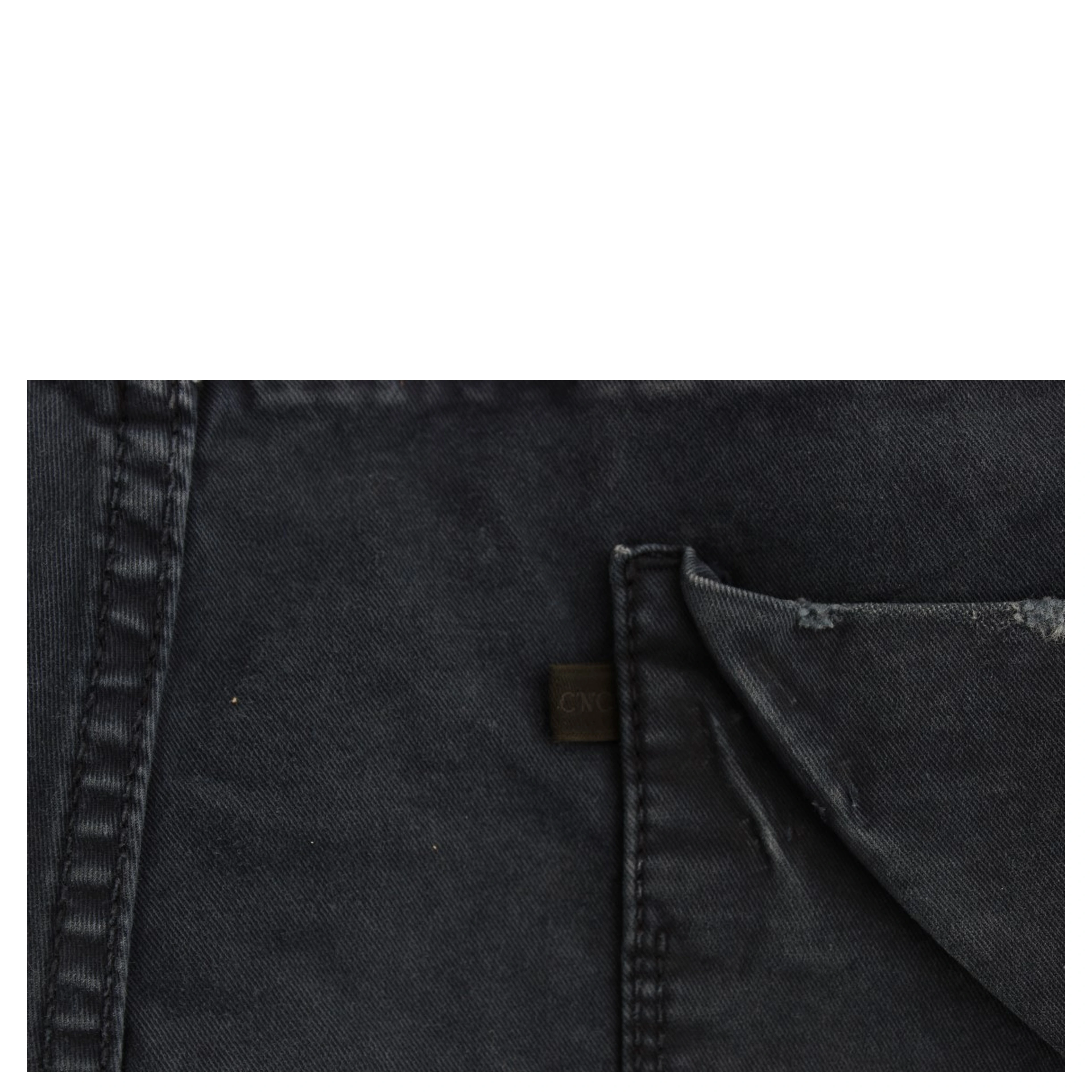 Blue Cotton Blend Denim Jeans