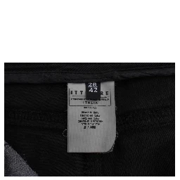 Black Cotton Capri Cropped Denim Jeans