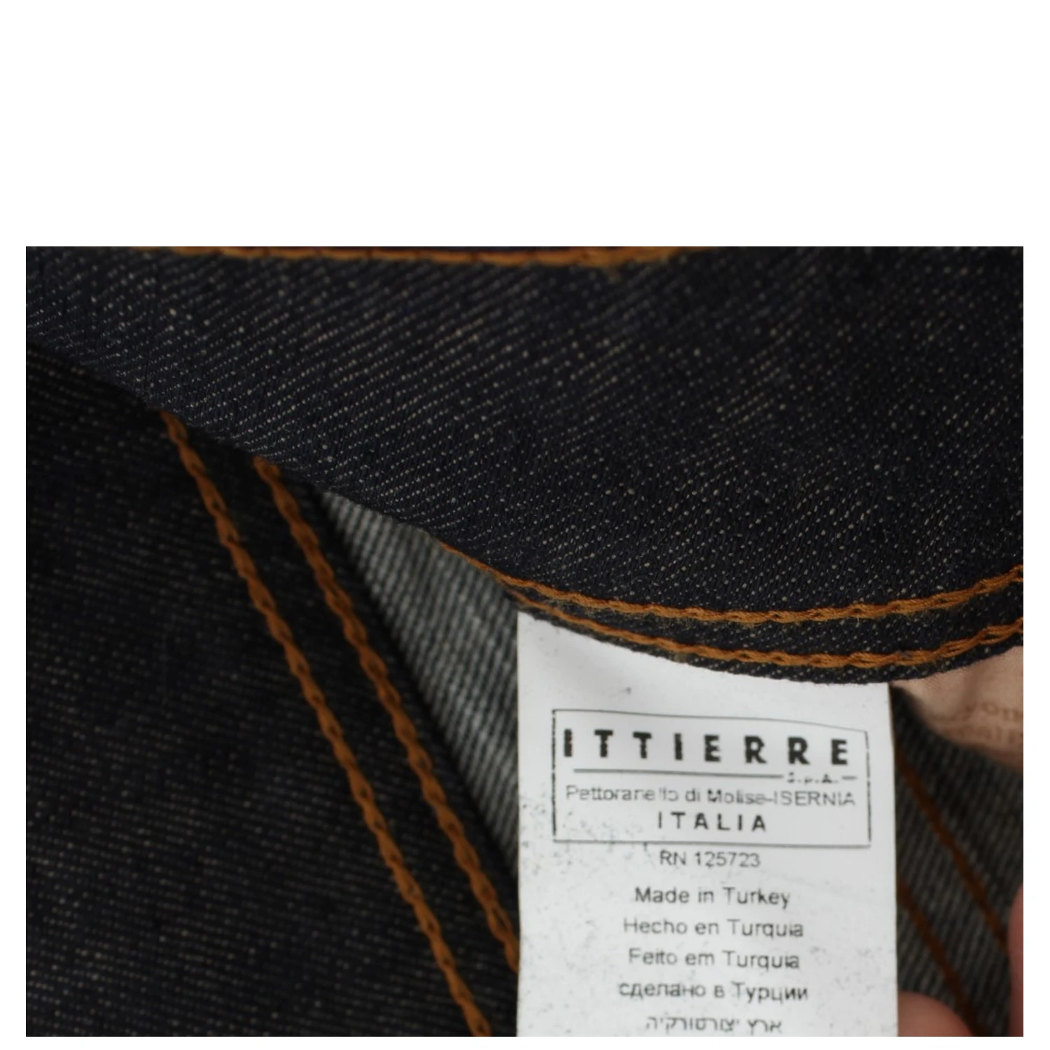 Blue Wash Cotton Blend Slim Fit Bootcut Jeans