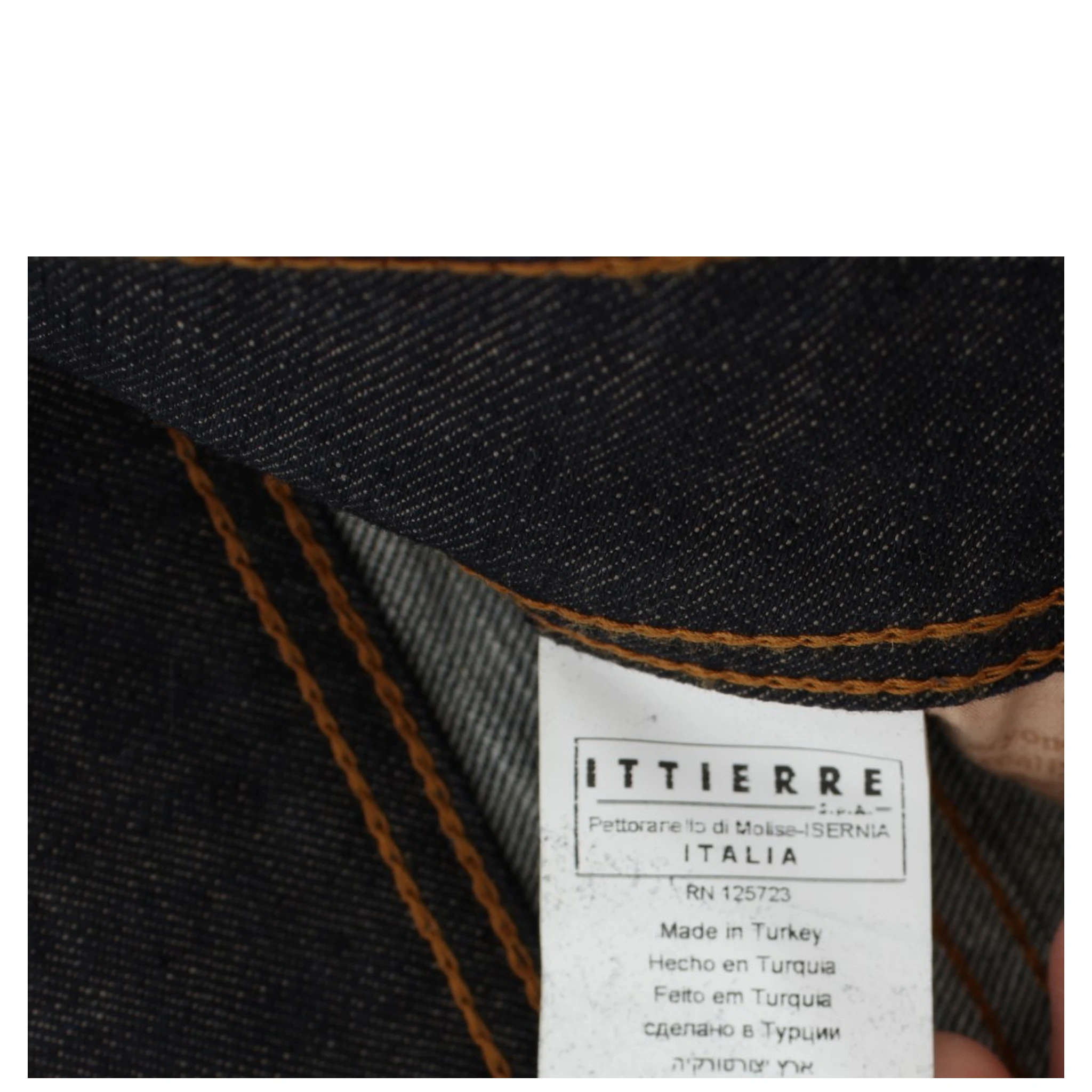 Blue Wash Cotton Blend Slim Fit Bootcut Jeans