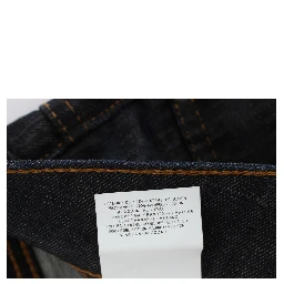 Blue Wash Cotton Blend Slim Fit Bootcut Jeans