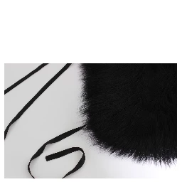 Black Fox Fur Shoulder Wrap Cover Collar Scarf