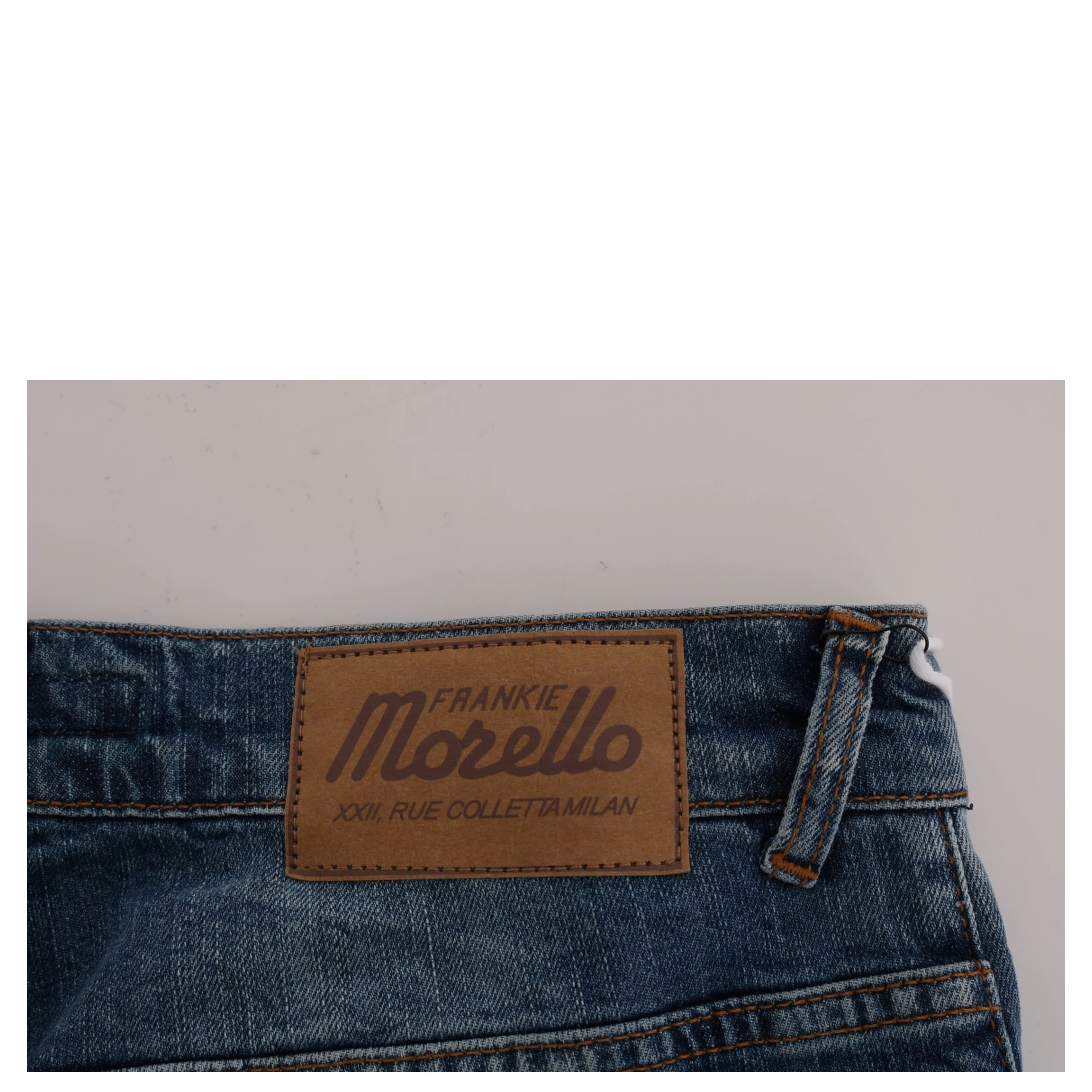 Blue Wash Torn Dunfermile Slim Fit Jeans