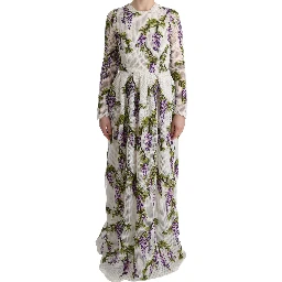 White Floral Embroidered Maxi Dress