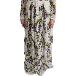 White Floral Embroidered Maxi Dress