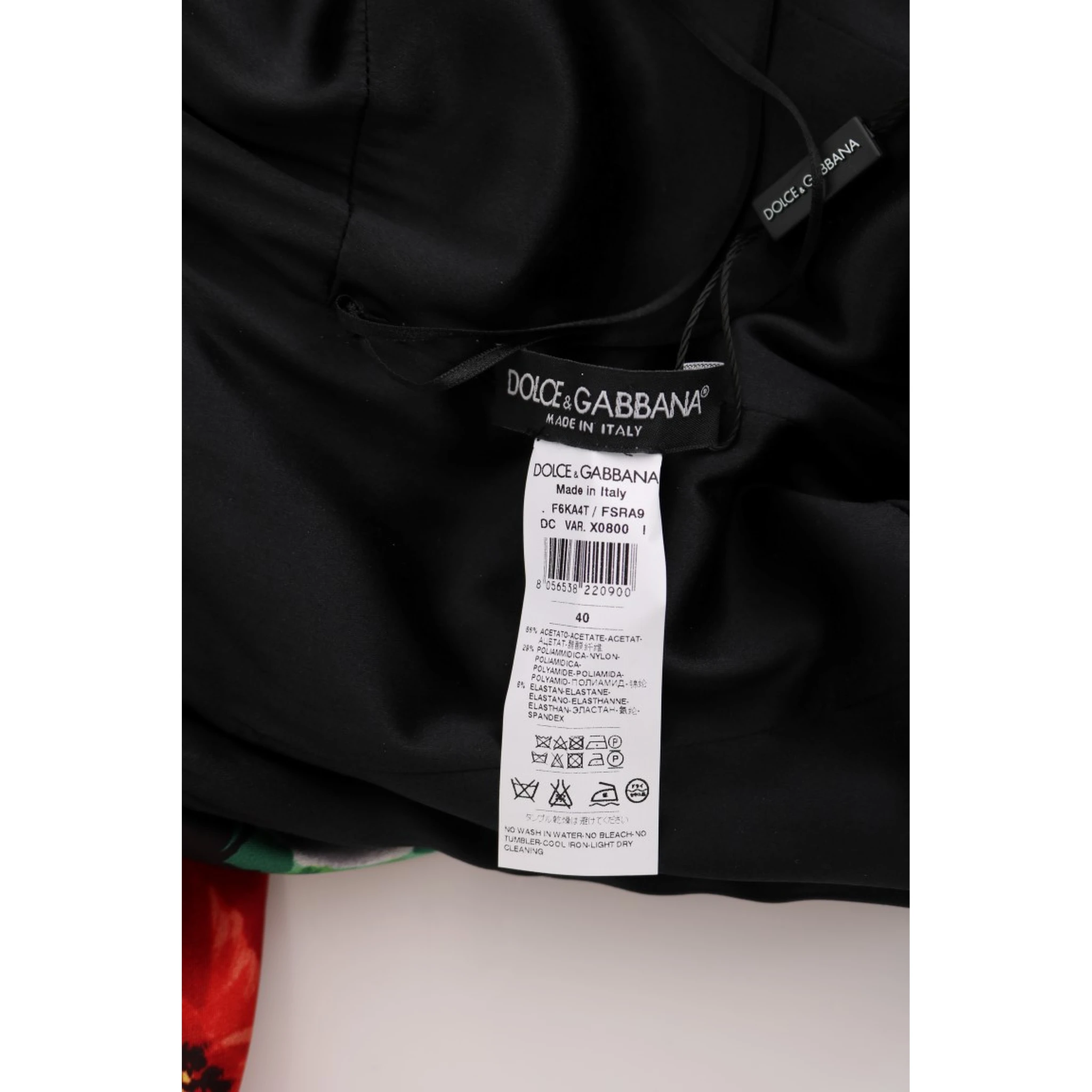 Multicolor Floral Print Stretch Sheath Long Dress