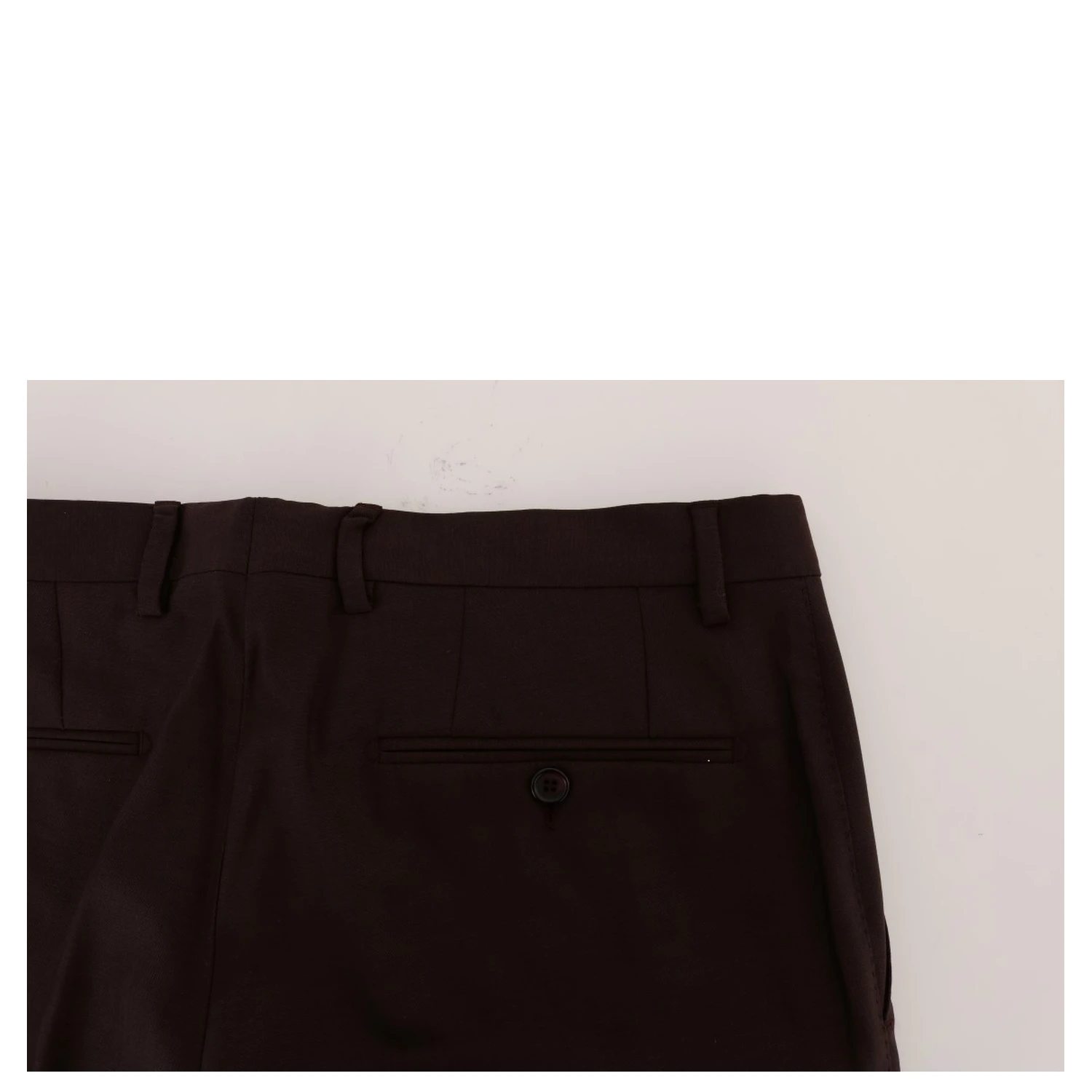 Purple Wool Stretch Formal Pants