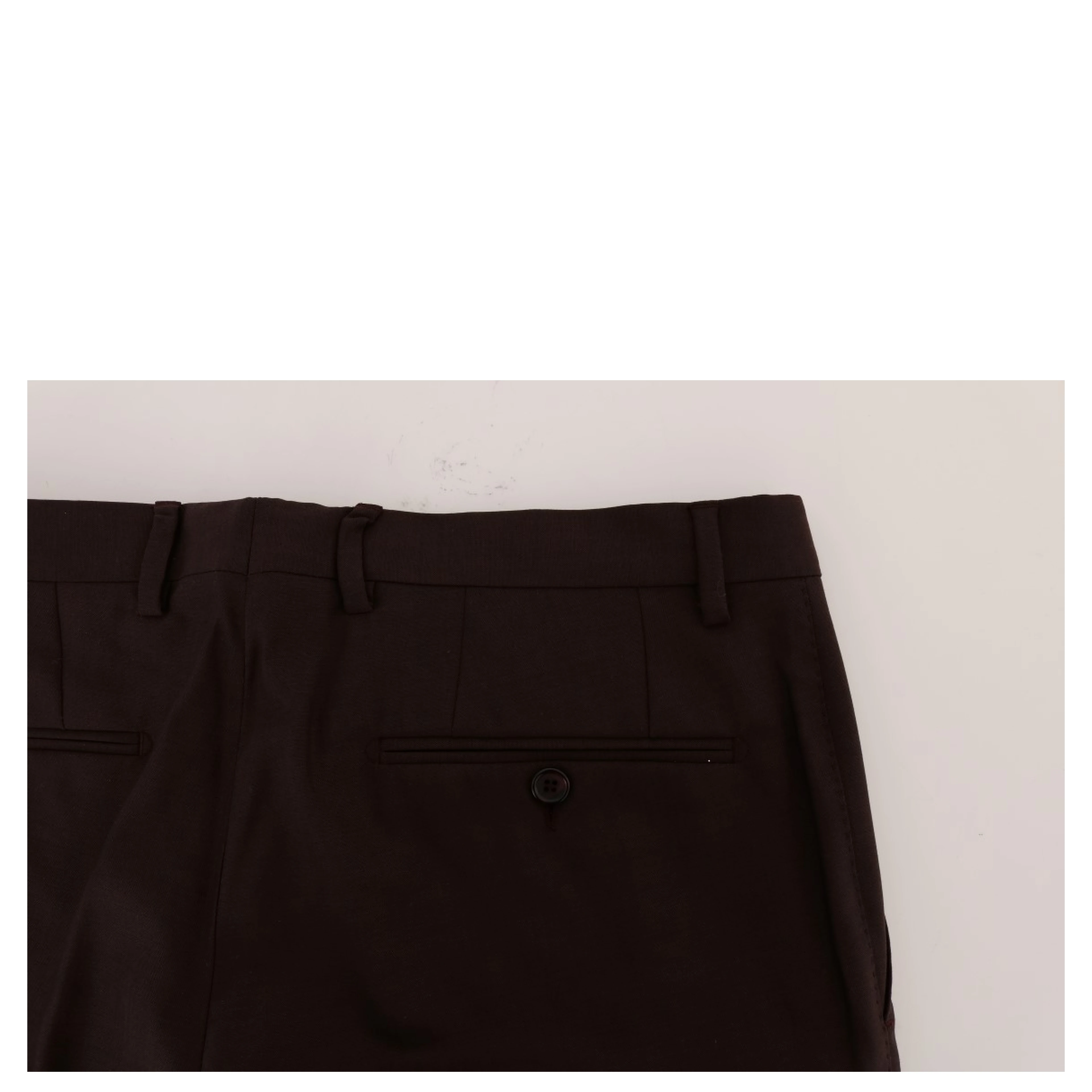 Purple Wool Stretch Formal Pants