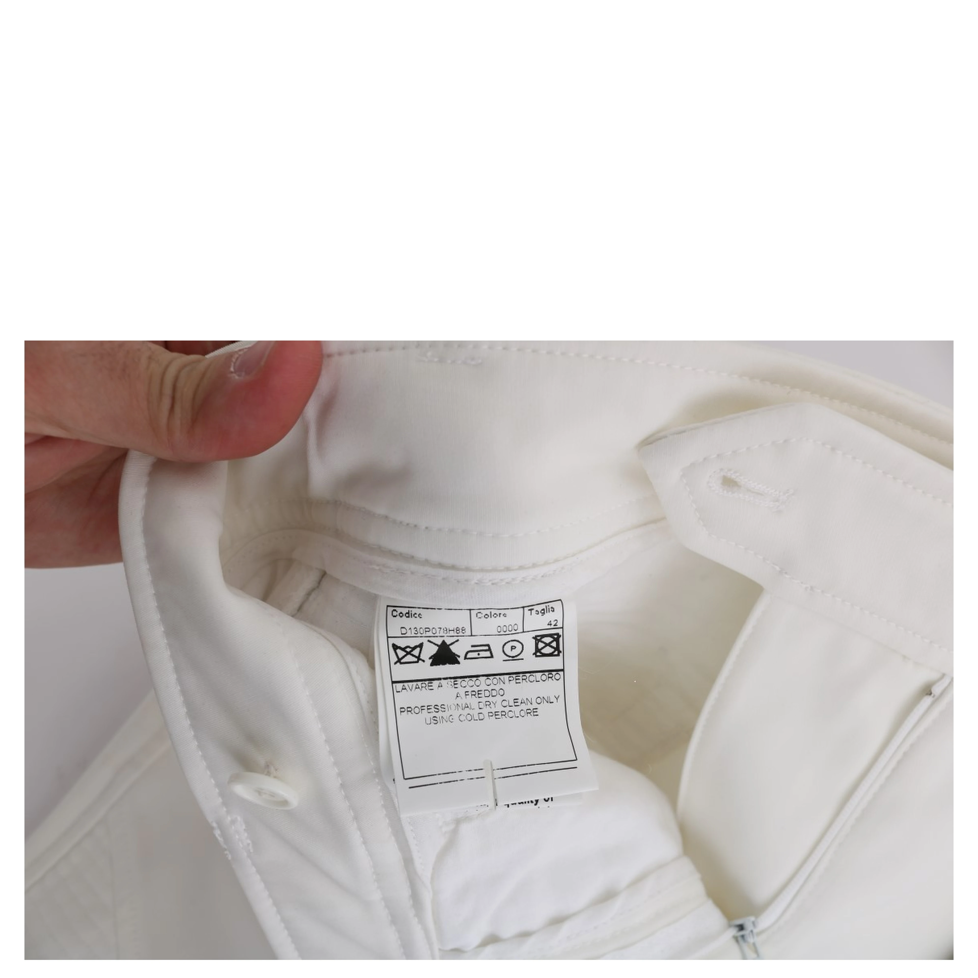 White Cotton Slim Fit Casual Pants