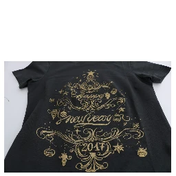 Gray Cotton 2017 Motive T-Shirt