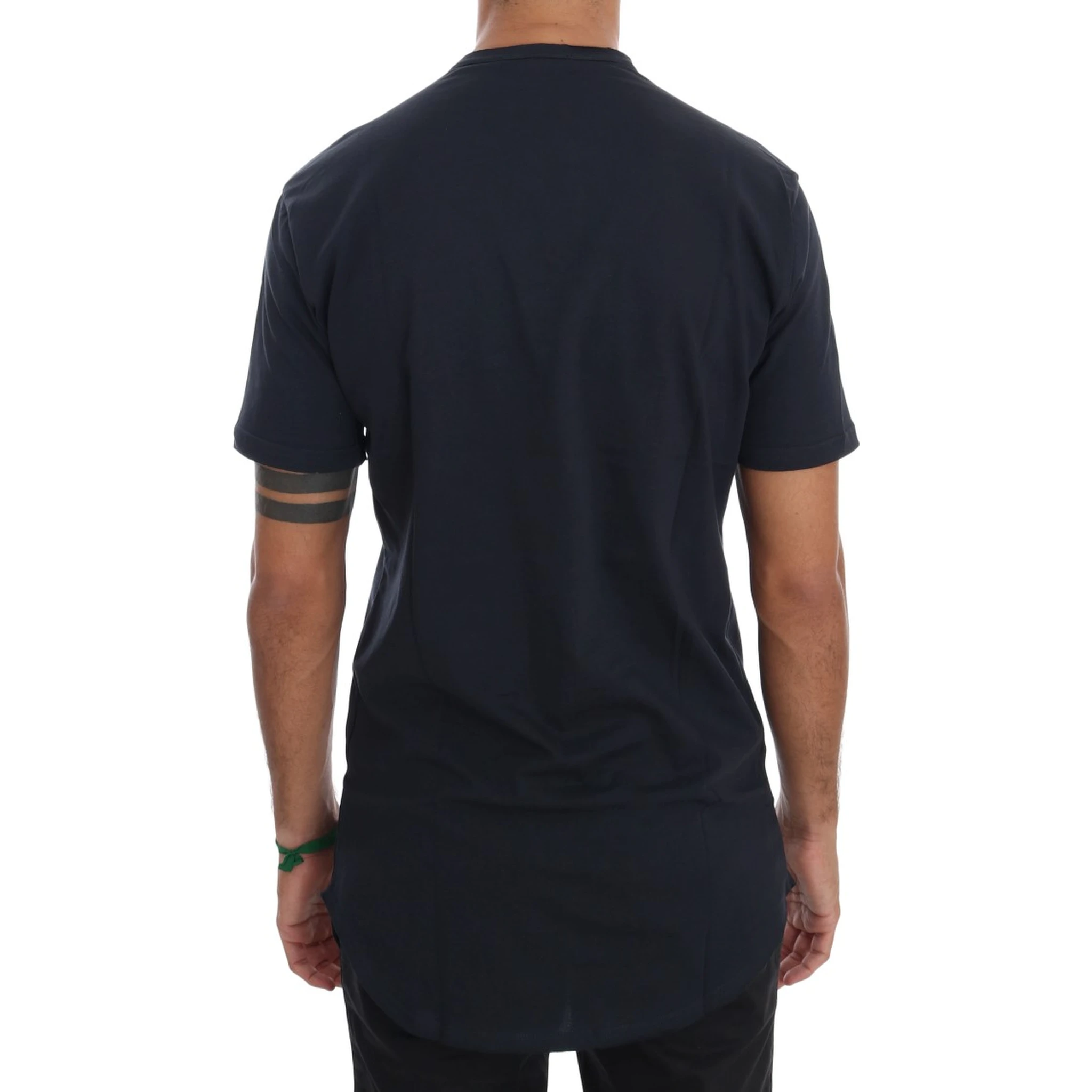 Blue Cotton Crewneck T-Shirt