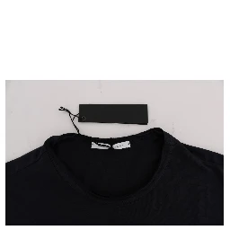 Blue Cotton Crewneck T-Shirt